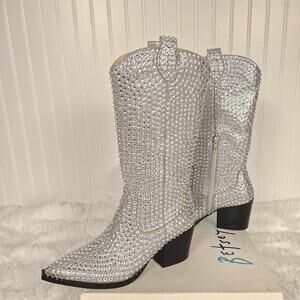 Women's Betsey Johnson Randy Western Cowboy Boots W7.5